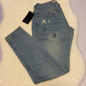 Zara Distress Slim Fit Jeans  NWT